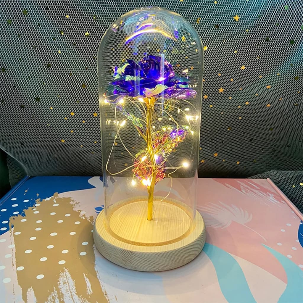 Handcrafted by Sophie — Eternal Rose LED Glass Dome