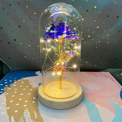 Handcrafted by Sophie — Eternal Rose LED Glass Dome