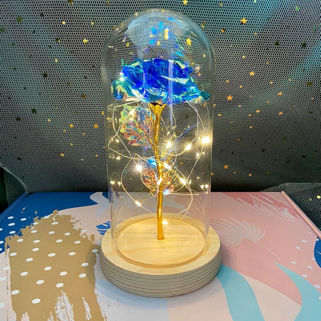Handcrafted by Sophie — Eternal Rose LED Glass Dome
