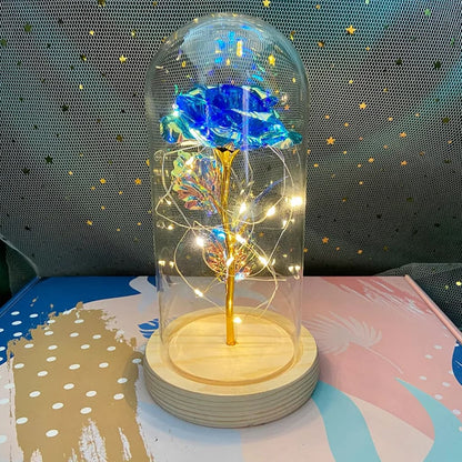 Handcrafted by Sophie — Eternal Rose LED Glass Dome