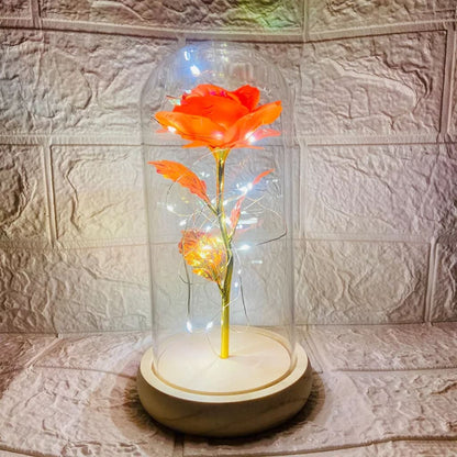 Handcrafted by Sophie — Eternal Rose LED Glass Dome