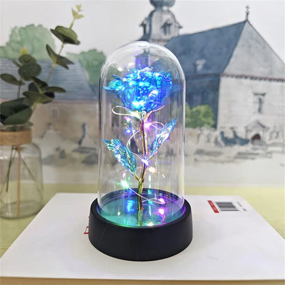 Handcrafted by Sophie — Eternal Rose LED Glass Dome