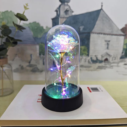 Handcrafted by Sophie — Eternal Rose LED Glass Dome