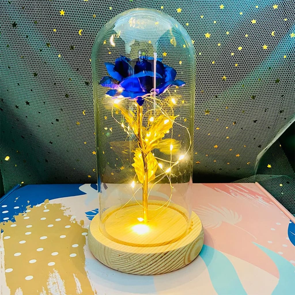 Handcrafted by Sophie — Eternal Rose LED Glass Dome
