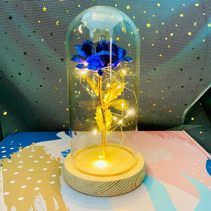 Handcrafted by Sophie — Eternal Rose LED Glass Dome